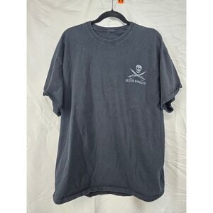 Outer Banks NC‎ Pirate Skull Swords Graphic T Shirt Mens XXL Black Tee
